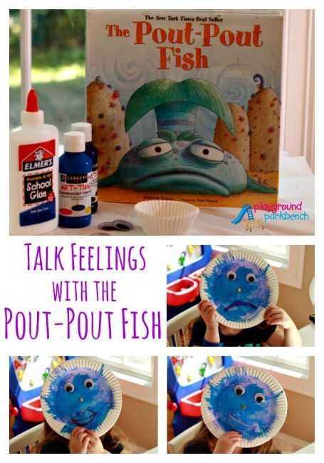 Is your toddler or preschooler emotional with big feelings?  Talk about feelings and how to handle them with The Pout-Pout Fish and this simple kids craft to go with it from paper plates Feelings Lessons, Feelings Preschool, Talk About Feelings, Pout Pout Fish, Teaching Emotions, Fish Christmas, Emotions Preschool, Fish Healthy, Feelings Activities