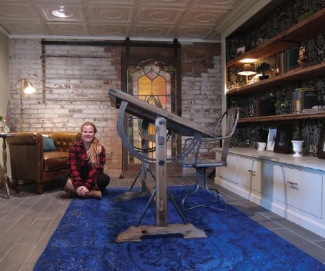 Vanessa Price sits in the room she designed for HGTV’s Haunted Renovations. The Upper East Side, Upper East Side, In The Room, East Side, A Year, Hawaii, Texas, Living Room, Furniture