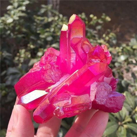 TheHealingJewelry - Gemstones on Instagram: “COLORED AMETHYST CRYSTAL The crystal Amethyst is one of the most spiritual stones, resonating at the level of the crown Chakra. It is…” Rose Aura Quartz, Pink Aura Quartz, Rose Aura, Rose Stone, Black Tourmaline Crystal, Pink Aura, Aura Crystals, Crystal Tree, Angel Aura