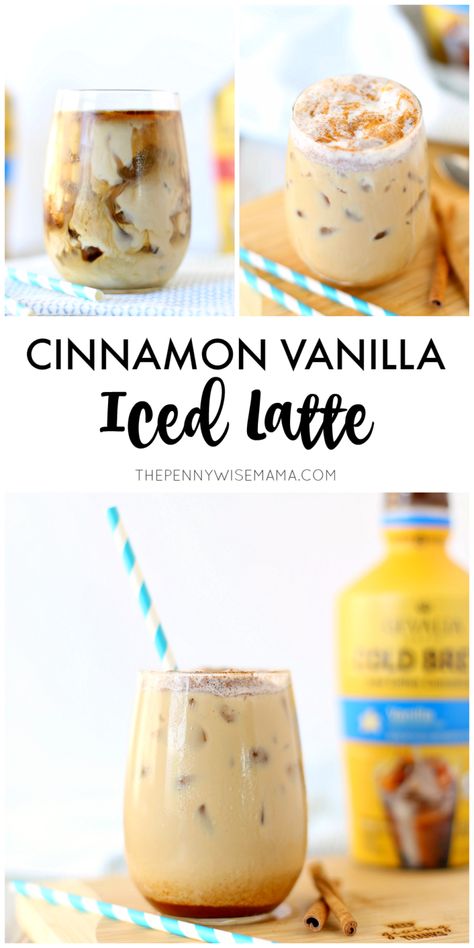 Vanilla Latte Recipe, Coffee Drinks At Home, Iced Latte Recipe, Fancy Coffee Drinks, Vanilla Iced Coffee, Iced Coffee Protein Shake, Cold Brew Coffee Recipe, Starbucks Order, Iced Drinks Recipes