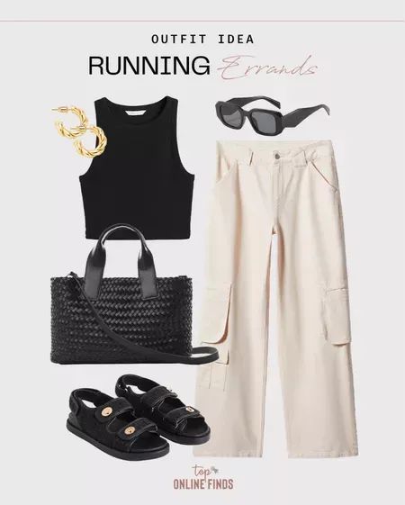 Outfit Ideas For Running Errands, Classy Running Errands Outfit, Running Errands Outfit Summer, Outfit Running Errands, Errands Outfit Summer, Coffee Run Outfit, Running Errands Outfit, Lady Outfit, Outfit Minimalist