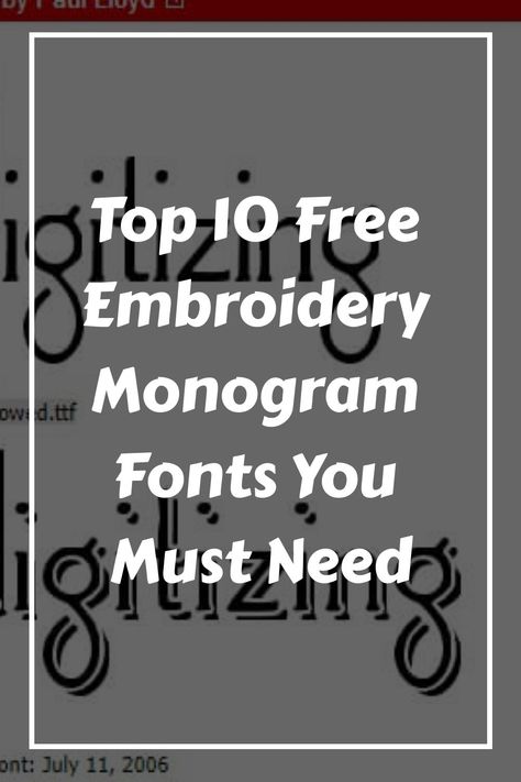 Embroidery Monogram fonts are simple to design, simple to sew and offer a personal touch to every project where they are utilized. Monograms Ideas, Fonts For Embroidery, Embroidery Fonts Free, Free Monogram Fonts, Boy Monogram, Free Monogram, Embroidery Digitizing, Embroidery Template, Embroidery Monogram