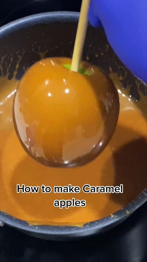 How to make Caramel Apples in 2022 | Fall recipes, Caramel apples, Halloween treats Make Caramel Apples, Kraft Caramel Bits, Hazelnut Creamer, Gourmet Candy Apples, Gourmet Caramel Apples, Candy Apple Recipe, Caramel Apples Homemade, Caramel Apples Recipe, Chocolate Covered Apples