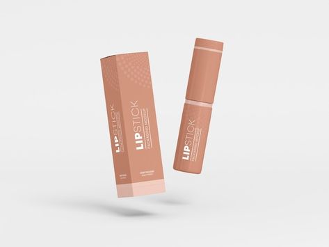 Lipstick Mockup, Makeup Mockup, Box Mockup Free, Lipstick Packaging, Custom Lipstick, Glossy Lipstick, Lipstick Box, Display Mockup, Glossier Lipstick