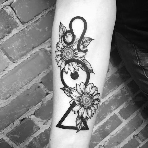 Leo Glyph • Sun Symbol • Fire Symbol and Sunflowers Tattoo | Tattoo Ideas and Inspiration Leo Glyph, Sunflowers Tattoo, Fire Symbol, Leo Zodiac Tattoos, Leo Tattoo Designs, Glyph Tattoo, One Word Tattoos, Astrology Tattoo, Horoscope Tattoos