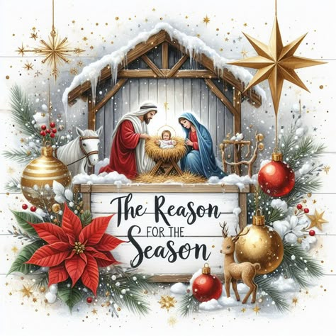 Christian Christmas Images Free, Christmas Nativity Images, Christmas Images Free, Religious Christmas Cards, Christmas Topper, Christmas Card Art, Christmas Themes Decorations, Christmas Jesus, Christmas Nativity Scene