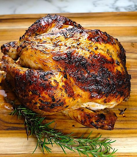 Buttermilk Brined Roast Chicken, Buttermilk Whole Chicken, Buttermilk Roasted Chicken, Buttermilk Marinade, Caramel Chicken, Southern Usa, Brine Chicken, Whole Chicken Recipes, Buttermilk Chicken