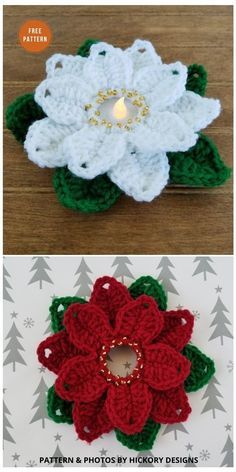 Lidia Crochet Tricot, Holiday Crochet Patterns, Crochet Christmas Ornaments Free, Crochet Ornament Patterns, Christmas Crochet Patterns Free, Crochet Snowflake Pattern, Crochet Christmas Gifts, Crochet Flowers Free Pattern, Crochet Xmas