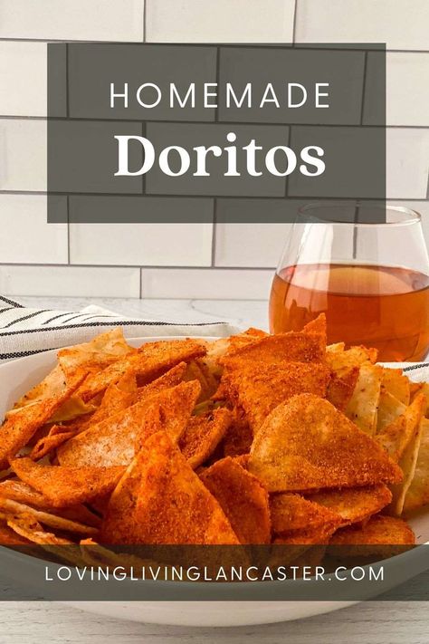 Do you love store bought Doritos? If so, you're going to love the flavor and crunchiness of these Homemade Doritos. So thick, crunchy, and flavorful! Doritos Nacho Cheese Seasoning, Nacho Cheese Doritos Recipes, How To Make Doritos Chips, Sweet Chili Doritos Recipe, Spicy Sweet Chili Doritos Recipes, Snacks Made With Tortillas, Dorito Dust Recipe, Homemade Hot Chips, Diy Doritos Chips