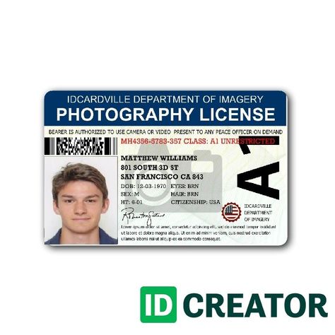 IDCreator.com | ID Badge Maker - Free ID card software - 1-855-MAKE-IDS Free Id, Badge Maker, Badge Template, Id Card Template, Document Sign, Cards Making, Medical Knowledge, Online Support, Card Maker