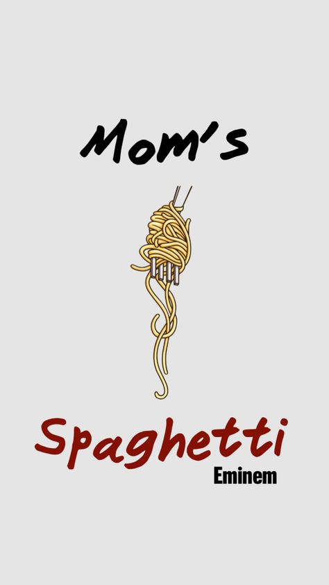 #mom #spaghetti #pasta #eminem #eminem Moms Spaghetti, Eminem Wallpaper, Eminem Wallpapers, Spaghetti Pasta, Eminem, Spaghetti, Pasta