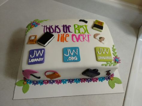 Cena de precursores  Jw cake This is the best life ever Regular pioneer Jw Cakes Ideas Pioneer School, Jw Cakes Ideas, Pioneer Cake Jw, Regular Pioneer, Pioneer School Gifts Jw, Pioneer Party, Caleb And Sophia, Bible Cake, Elderly Gift