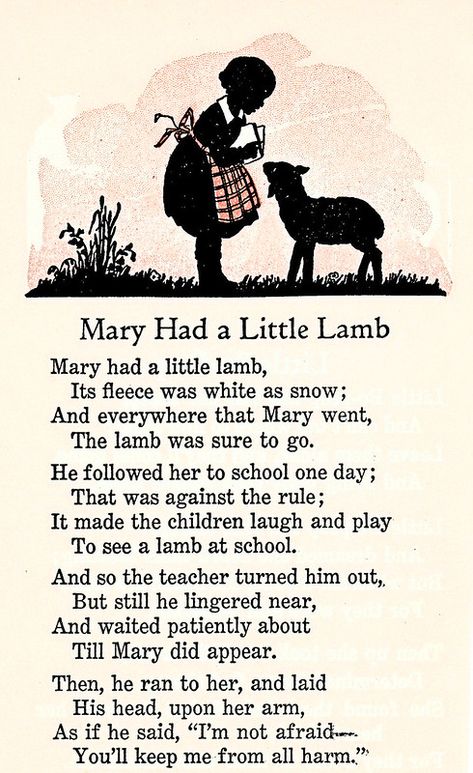 Mary had a little lamb | odds and ends | Kathie McMillan | Flickr Lamb Logo, Nursery Rhymes Poems, Old Nursery Rhymes, Nursery Rhymes Lyrics, Mary Had A Little Lamb, Childrens Poems, Kindergarten Songs, Nursery Songs, Songs For Toddlers