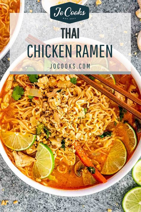 Top Ramen Recipes, Chicken Ramen Noodle Recipes, Ramen Noodle Recipes Soup, Ramen Soup Recipes, Chicken Ramen Recipe, Spicy Broth, Ramen Dinner, Ramen Recipes Easy, Curry Ramen