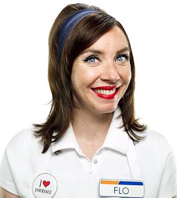 Flo. - A girl and a glue gun Flo From Progressive, Insurance, Blue, White