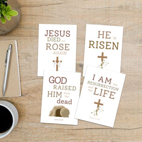 He Is Risen Cards, Bible Verse Easter, Bible Verse Cards, Easter Greeting, Printable Envelope, Easter Greeting Cards, Scripture Cards, Easter Greetings, Cards Printable