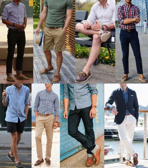 Boat Shoes: A Man's Complete Guide | The Art of Manliness Mens Boat Shoes Outfit, Sperry Boat Shoes Outfit, Boat Shoes Outfit Mens, Sperry Outfit, Boat Shoes Outfit, Timberland Boat Shoes, Best Casual Shoes, Brown Boat Shoes, Boat Shoes Fashion