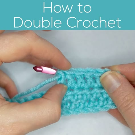 How To Double Crochet, Easy Beginner Crochet Patterns, Crochet Scarf Easy, Crochet 101, Crochet Stitches Guide, Crochet Stitches For Blankets, Crochet Stitches Free, Easy Crochet Projects, Quilt Tutorial