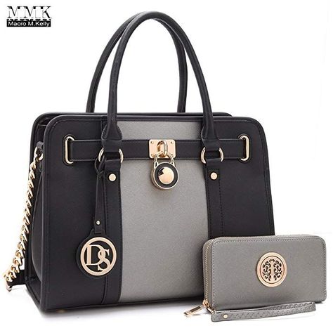 MMK collection Fashion Handbag with coin purse(XL-11) Classic Women Purse Handbag for Women` Signature fashion Designer Purse ~ Perfect Women Satchel Purse (XL-02-7103W-PT/BK) afflink #purse #handbag #womens #womensfashion #black #wallets #designers Ladies Designer Handbags, Cheap Purses, Work Tote Bag, Popular Handbags, Stylish Purse, Handbags And Purses, Cheap Handbags, Cute Purses, Satchel Purse