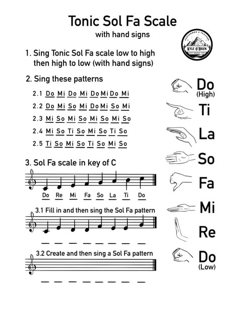 Ready to sing with your hands? This engaging worksheet will take you on a fun journey through the Tonic Sol-Fa scale! Learn hand signs, match them to notes, and sing melodies with confidence! Unleash your inner musicality, one "do" at a time! tonic sol-fa scale, music education, sight-reading, music theory, hand signs, musical intervals, solfege, music learning, beginner music, singing lessons, piano lessons, instrument practice, fun music activities, educational games How To Learn Music Notes, Singing For Beginners, How To Read Music, Singing Lessons Beginner, Musical Intervals, Teaching Singing, Sight Reading Music, Music Theory For Beginners, Learn To Read Music