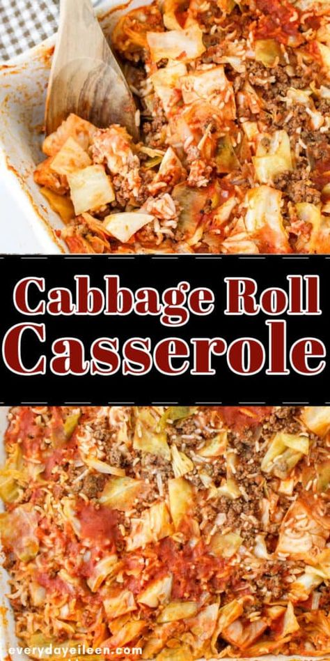 Hamburger Meat With Cabbage Recipes, Lazy Stuffed Cabbage Casserole, Unstuffed Cabbage Rolls Casserole, Cabbage Roll Casserole With Sauerkraut, Cabbage Rice Ground Beef Casserole, Cabbage And Meatballs, Lazy Man Cabbage Rolls Casseroles, Unstuffed Cabbage Rolls With Rice, Cabbage Roll Casserole With Rice