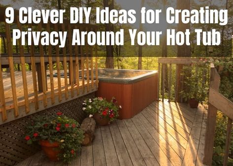 backyard hot tub privacy ideas Inflatable Hot Tub Privacy Ideas, Hot Tub Privacy Ideas Diy, Backyard Hot Tub Privacy, Hot Tub Privacy Ideas, Backyard Hot Tub, Hot Tub Bar, Hot Tub Shelters, Hot Tub Pergola, Hot Tub Privacy