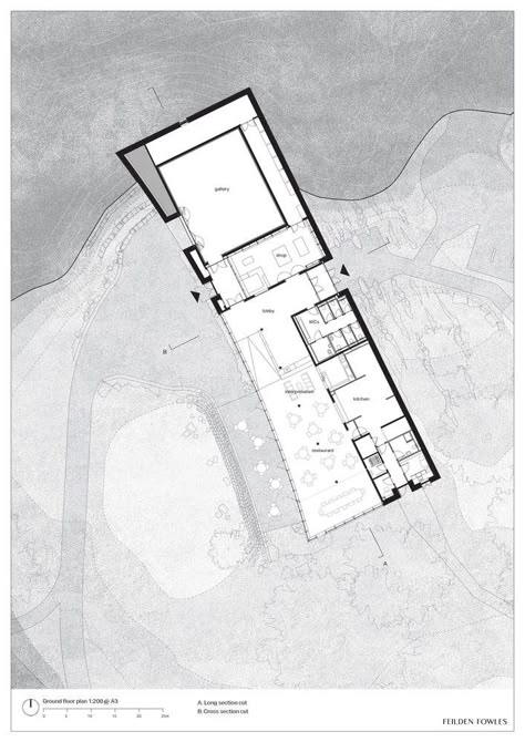 Feilden Fowles, Peter Cook, Outdoor Learning Spaces, Yorkshire Sculpture Park, Rock Garden Design, Site Plans, Plan Drawing, Stamped Concrete, Sculpture Park