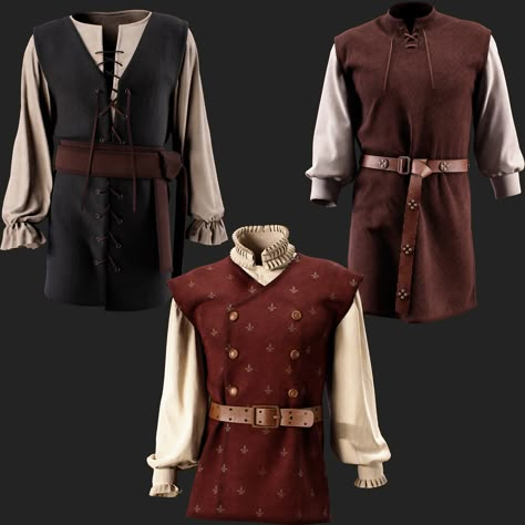 Medieval England Clothes, Accurate Medieval Clothing, Medieval Clothing Reference, Medieval Clothing Art, Medieval Prince Outfit, Modern Medieval Fashion, Middle Ages Fashion, Knight Clothes, 1300s Fashion