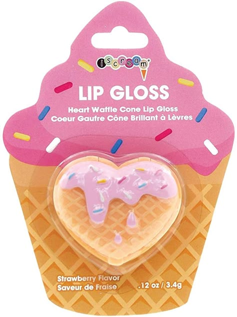 Amazon.com: iscream Heart Shaped Waffle Cone Strawberry Scented Lip Gloss: Health & Personal Care Heart Shaped Waffle, Heart Shaped Strawberry, Lip Balm Collection, Flavored Lip Gloss, Waffle Cone, Lip Gloss Collection, Lip Smackers, Flavored Lip Balm, Waffle Cones