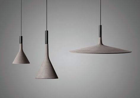 Foscarini Aplomb, Foscarini Lighting, Large Pendant Light, Concrete Pendant, Concrete Lamp, Large Pendant Lighting, Lighting Concepts, Italian Lighting, Plywood Furniture