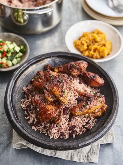 Craig David's Grenadian baked chicken Corn Free Recipes, Craig David, Jamie Oliver Recipes, Rice And Peas, Healthy Dog Treat Recipes, Best Chicken Recipes, Caribbean Recipes, Dog Treat Recipes, Healthy Dog Treats