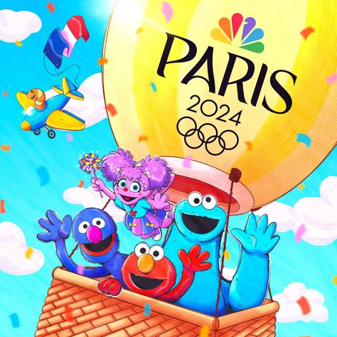 Elmo goes to Paris! Muppets of Sesame Street join NBCUniversal’s Coverage of Olympic Games Paris 2024 - Sesame Workshop Travel To Paris, Reading Vocabulary, Abby Cadabby, Calming Strategies, Math School, Social Emotional Skills, Create Content, Emotional Skills, School Readiness