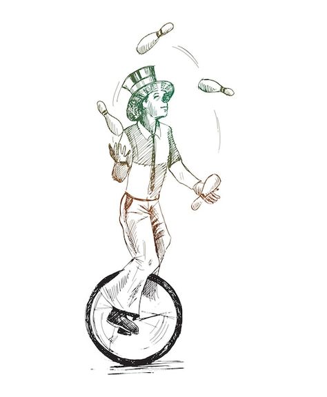 Clown Juggling, Bicycle Vector, Juggling Balls, Funny Clown, Bike Storage Garage, Clowns Funny, Unicycle, Bike Storage, Juggling