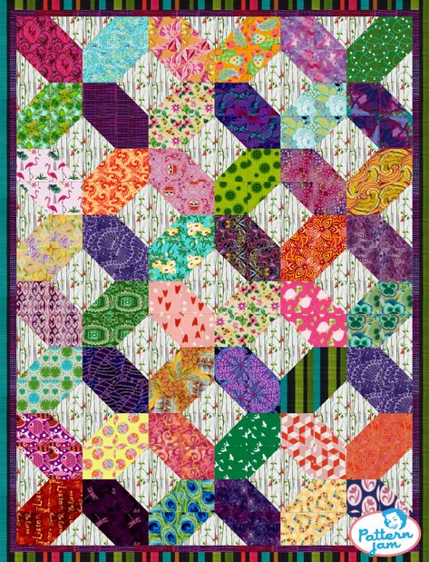 Snowball Quilts, Charm Pack Quilt Patterns, Charm Pack Quilt, English Paper Piecing Quilts, Quilting Designs Patterns, Scrappy Quilt Patterns, Half Square Triangle Quilts, Picture Quilts, Easy Quilt Patterns