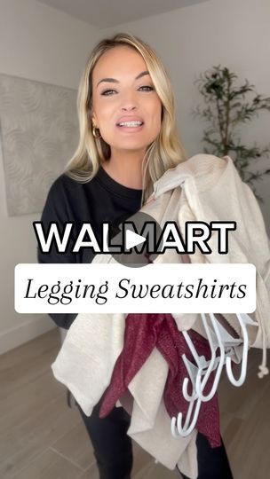 3.2K views · 588 reactions | WALMART LEGGINGS SWEATSHIRTS🍂🍁COMMENT “LINK” AND ILL DM YOU THE LINK TO SHOP! I’ve rounded up the best legging friendly sweatshirts from Walmart! These are perfect basics for your fall wardrobe! Follow me for more affordable casual fall outfits! #walmart #walmartfinds #walmartfashion #walmartstyle #sweatshirts #leggings #casual #casualstyle #casualoutfit #affordablefashion #affordablestyle #affordable #over30  #over30style #over30fashion #fallfashion #fallstyle #falloutfits | Airelle Carr Walmart Outfits Fall 2024, Cute Walmart Outfits, Walmart Leggings, Fleece Leggings Outfit, Walmart Style, Walmart Outfits, Clothing Finds, Amazon Clothing, Walmart Fashion