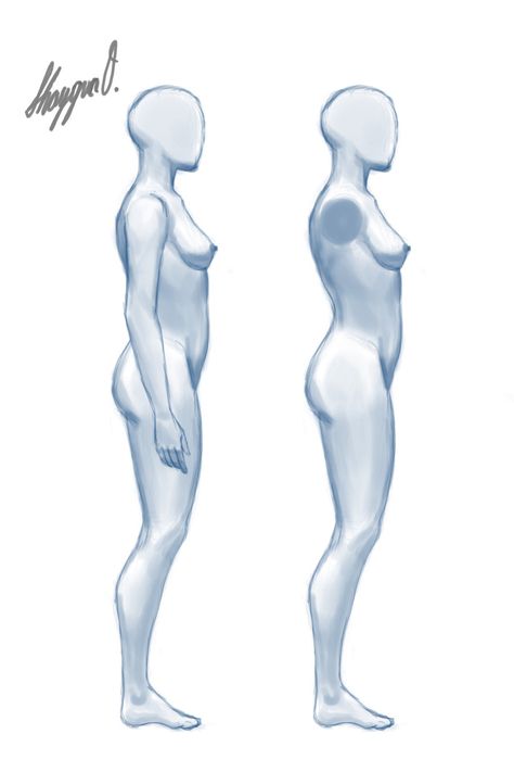 Anatomy Template, Drawing Poses Male, Side View Drawing, Girl Anatomy, Male Figure Drawing, Drawing Female, Sketching Tips, Drawing Body Poses, Body Sketches