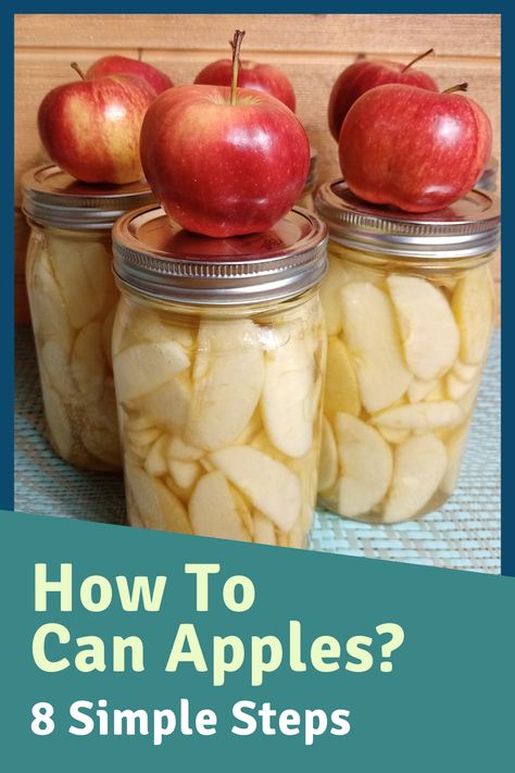 Apples Canning, Apple Recipes For Canning, Can Apples, Preserving Apples, Canning Apple Pie Filling, Canning Applesauce, Canning Apples, Easy Canning, Canning Fruit