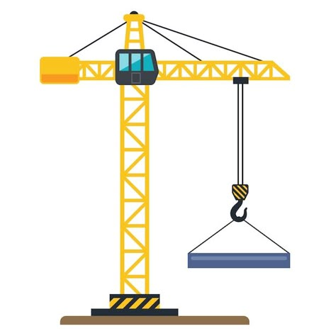 Construction yellow crane lifts a load i... | Premium Vector #Freepik #vector #tower-crane #crane-hook #construction-crane #construction-truck Powerpoint Poster Template, Batman Party Decorations, Crane Construction, Crane Lift, Construction Cake, Construction Theme Party, Zestaw Ikon, Construction Birthday Parties, Life Map