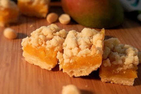 Mango Bars Recipe | Allrecipes Graham Cracker Bars, Mango Habanero Salsa, Mango Bars, Mango Desserts, Sweet Bars, Habanero Salsa, Mango Dessert Recipes, Mango Dessert, Frozen Mango