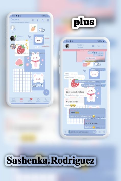 Dale en visitar para descargar el temita espero que te guste 💜 #plus #themes #whatsapp #cute #aesthetic Whatsapp Plus Aesthetic, Telegram Wallpaper Aesthetic, Message Theme, Mb Whatsapp, Telegram Chat Theme, Telegram Theme, Aesthetic Apps Games, Whatsapp Apps, Themes For Mobile