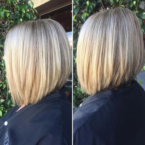 Blonde Balayage Bob, Line Bob Haircut, Medium Bob Haircut, Corte Bob, Medium Bob Hairstyles, Long Bob Haircuts, Layered Bob Hairstyles, Bob Hairstyles For Fine Hair, Long Bob Hairstyles