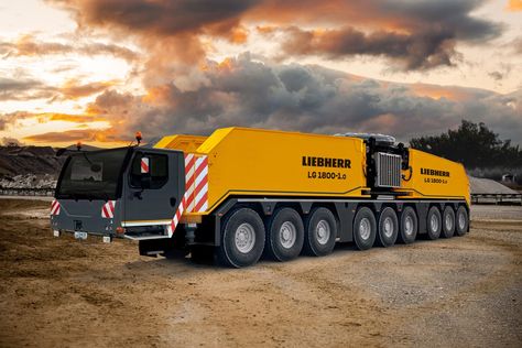 LG 1800-1.0 combines the mobility of a mobile crane with the load capacity of a crawler crane Suitable for all markets: with an axle load of just ten tonnes, the new crane is suitable for public roads worldwide  Ideal for the wind industry: from turbine to turbine with a three… Mobile Crane, Crawler Crane, Boom Truck, Wind Farm, Truck Cranes, Wind Power, The Wind, Lattice, It Cast