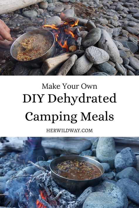 Ditch the plastic and create your own dyhydrated camping meals. Perfect for hiking, ski touring and backcountry camping. It's incredibly easy, and you'll be treated to healthy and delicious meal - exactly what you need after a long day in the wilderness. #hiking #zerowaste #thruhikes #camping #campingmeals #dehydratedmeals #backcountry Dehydrated Foods, Backpacking Meals, Hiking Food, Backpacking Food, Dehydrated Food, Backpacking Tips, Easy Camping, Survival Food, Food Supply