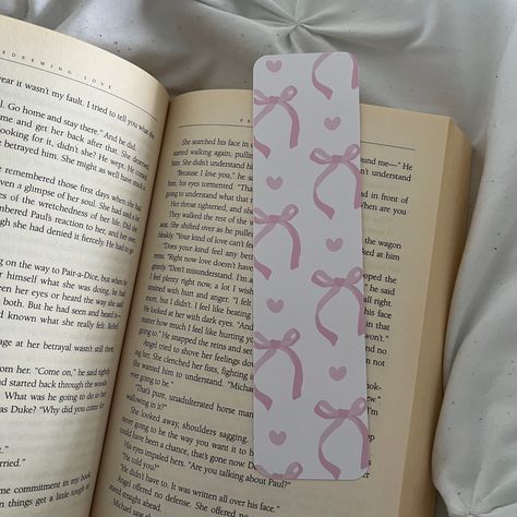 Visit to see more bookmarks! https://www.etsy.com/ca/shop/QuarterLifeCreation?ref=seller-platform-mcnav&section_id=48455054 Coquette Bow Bookmark Pink Coquette Bookmark for Book Lovers Girly Pink Bookmark Cute Bow Bookmarks for Bookworms Pink Bookmark with Ribbon Save your spot in style & brighten up your reading sessions with these ultra-cute and fun companions for your reading adventures! Crafted with care, each bookmark is professionally printed and meticulously inspected to ensure it arrives in perfect condition at your doorstep. Plus, you have the option to add lamination for extra durability and a glossy finish, making them both waterproof and oh-so-shiny! Measuring at 2" X 8", our bookmarks offer ample space for your favorite reads, and you have the option whether to have rounded co Coquette Bookmark, Bow Bookmark, Pink Bookmark, Handmade Bookmarks Diy, Bookmarks For Books, Cute Bookmarks, Pink Coquette, Diy Bookmarks, Because I Love You