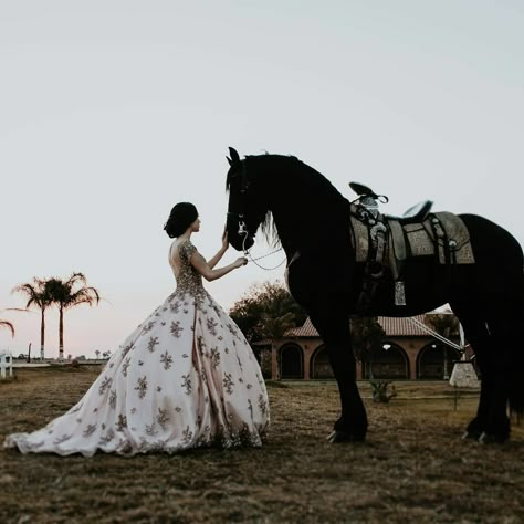 Quince Picture With Horse, 15 Pictures Ideas With Horses, Quince Photo Shoot With Horse, Quinceanera On Horse, Horse For Quince, Horse Quinceanera Ideas, Quince Horse Pictures, Quince Pre Photoshoot Ideas, Xv Pictures With Horse