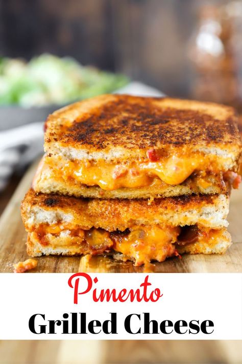 Pimento Grilled Cheese, Grilled Cheese Restaurant, Palmetto Cheese, Buttered Bread, Seasoned Bread, Pimento Cheese Sandwiches, Pimento Cheese Spread, Kensington Market, Pimento Cheese Recipes