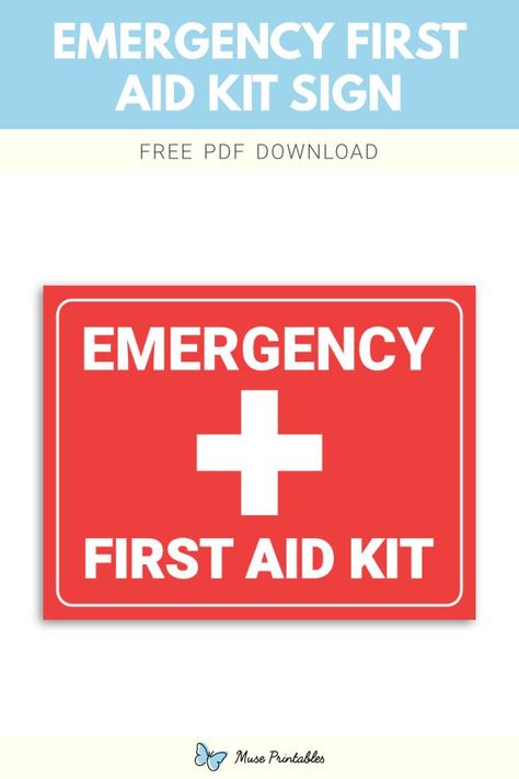 Health And Safety Poster, Medical Tips, Emergency First Aid Kit, Basic First Aid, Emergency First Aid, Safety And First Aid, Download Sign, Home Doctor, Doctor Office