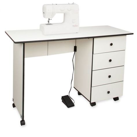 Sewing Machine Desk, Portable Sewing Machine, Diy Sewing Table, Sewing Station, Cabinet Desk, Sewing Machine Tables, Sewing Machine Cabinet, Sewing Machine Table, Desk Cabinet