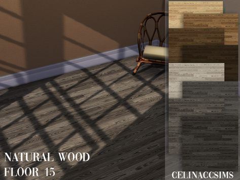 *Base game Found in TSR Category 'Sims 4 Floors' Black Wood Floors, Around The Sims 4, Wood Floor Pattern, Sims 4 Tsr, The Sims 4 Skin, Natural Wood Flooring, Floor Texture, Doors And Floors, Floor Wallpaper