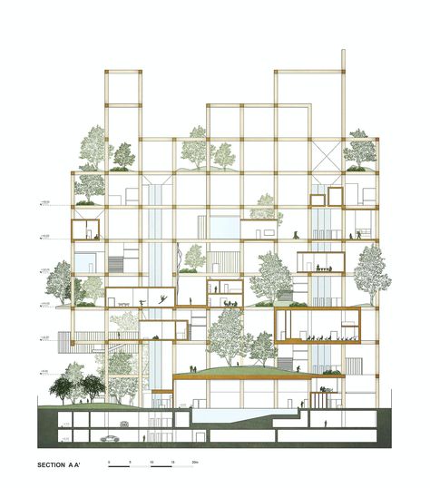 Architecture Module, Module Architecture, Grid Architecture, Modular Housing, Timber Architecture, Central Idea, Youth Center, Modular Structure, Architecture Concept Diagram